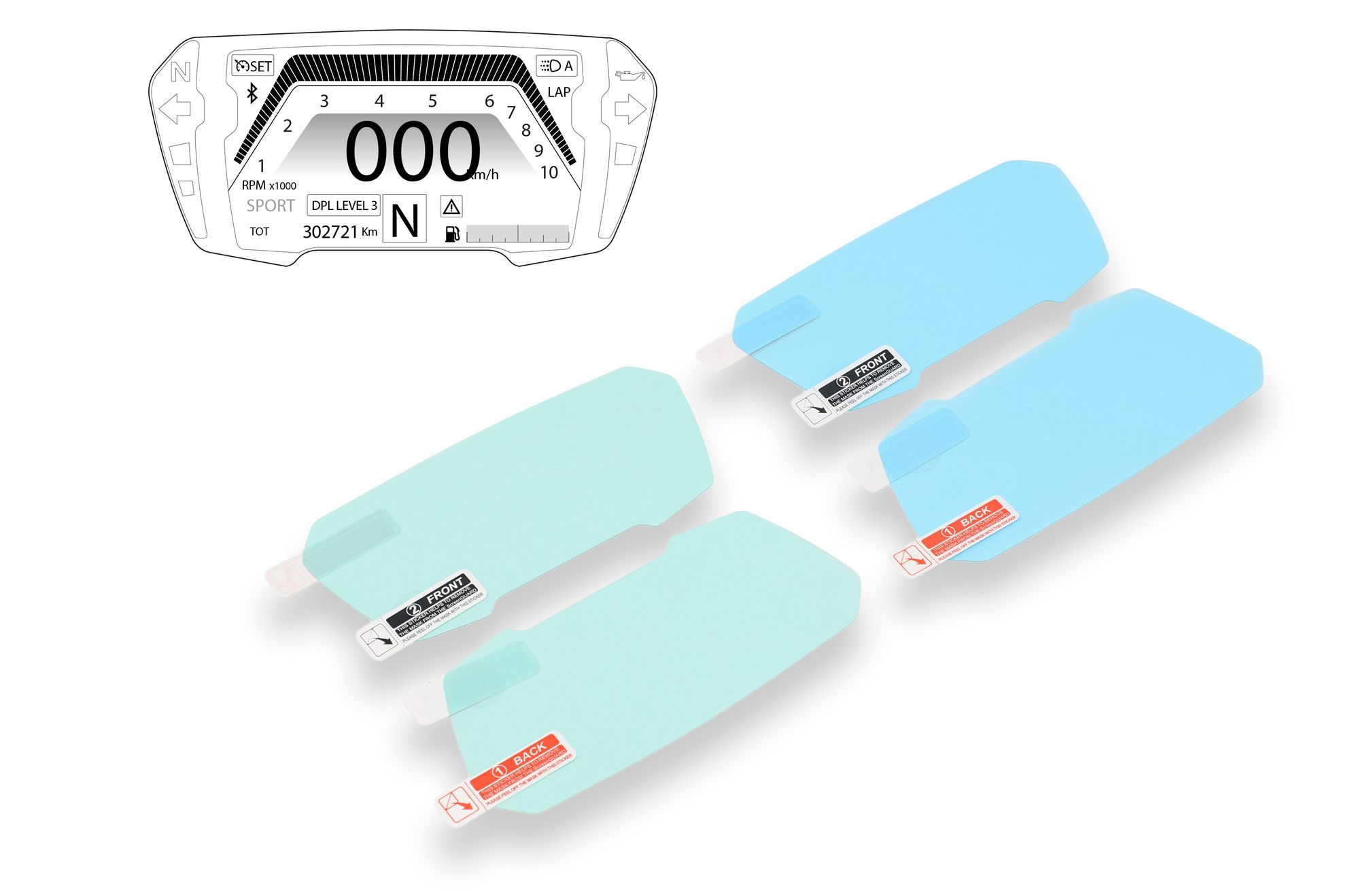 CNC Racing Dashboard Screen Protector Kit for the Ducati XDiavel / Diavel 1260 CNC Racing Dashboard Screen Protector Kit for the Ducati XDiavel / Diavel 1260